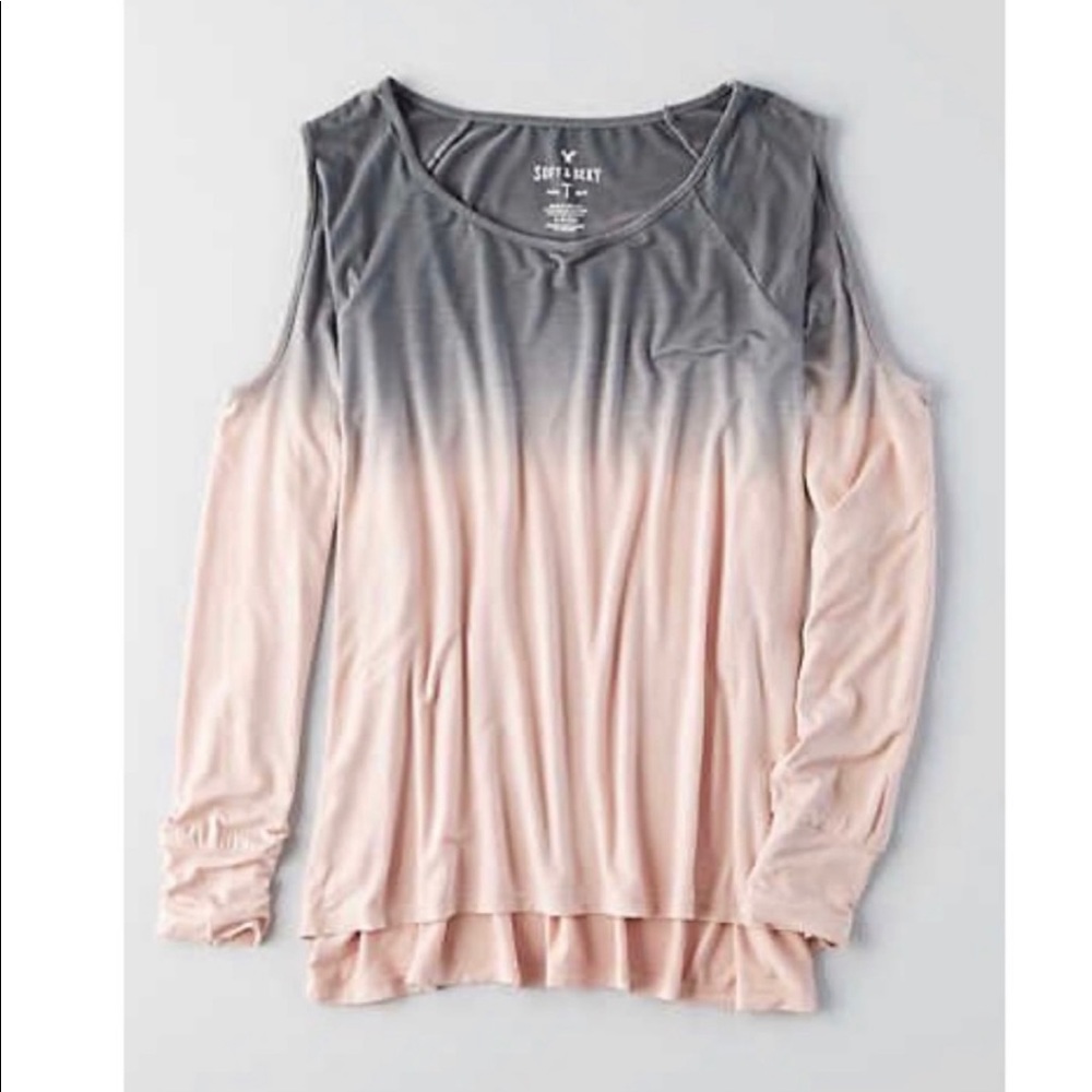 American Eagle cold shoulder ombré